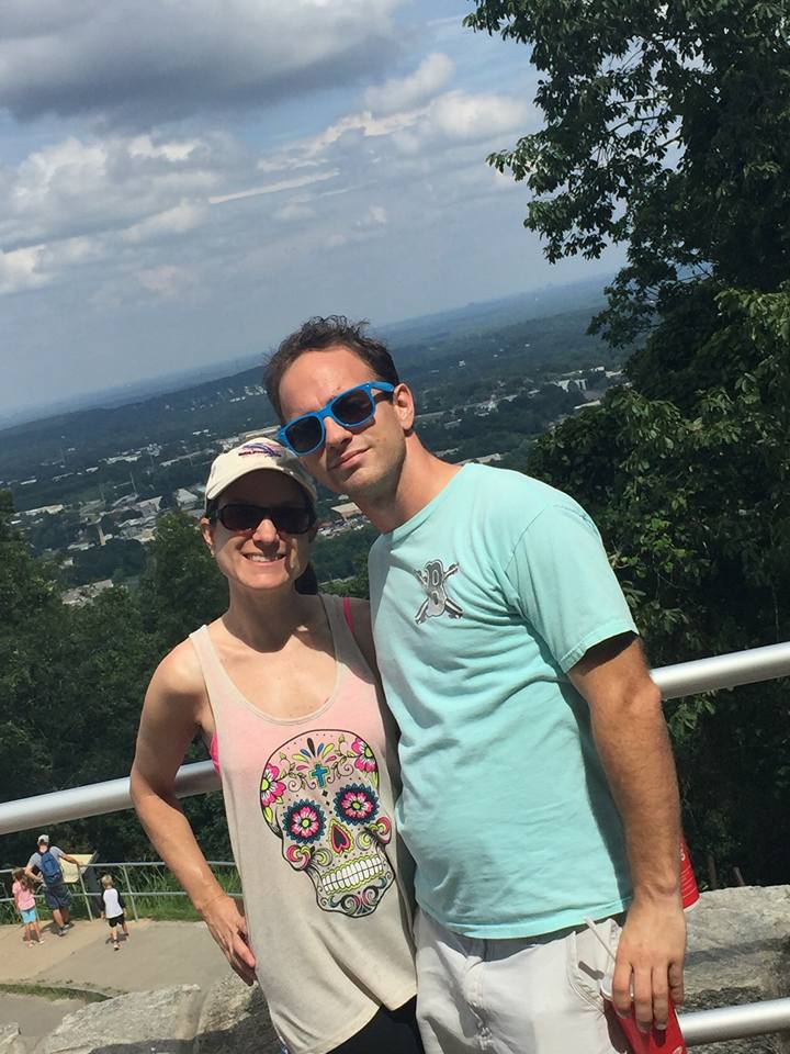 brian and michelle looking good as a couple out on a hike